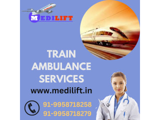 Medilift Train Ambulance from Patna  Safe and Rapid