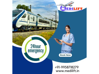 Take Train Ambulance in Jamshedpur Offered by Medilift Train Ambulance at the Lowest Rate