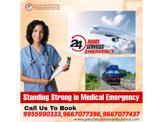 Hire Panchmukhi Air Ambulance Services in Varanasi with Advanced Ventilator Setup