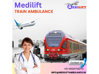 With Professional Medical Team Take Medilift Train Ambulance in Siliguri