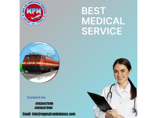 Avail MPM Train Ambulance Services In Raipur With Life Support Equipment