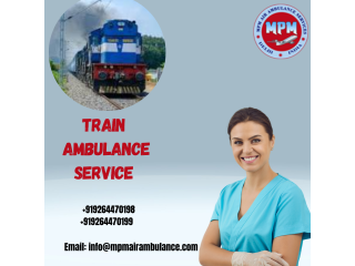 Book MPM Train Ambulance Services In Gorakhpur For 24-Hour Intensive Care
