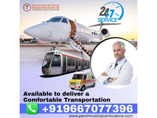 Panchmukhi Air and Train Ambulance from Guwahati with Trusted Healthcare Amenities