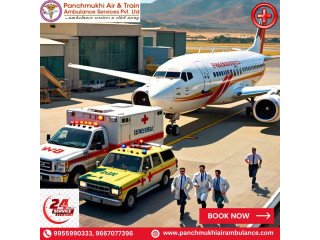 Pick Affordable Price Panchmukhi Air Ambulance Services in Guwahati with Medical Care