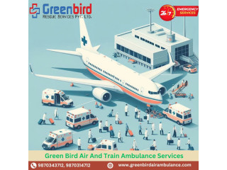 Hire ICU-Attached Green Bird Air and Train Ambulance Services in Muzaffarpur with Proper Care