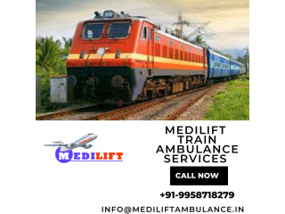 Pick Medilift Train Ambulance from Raipur with Evolved Medical Features