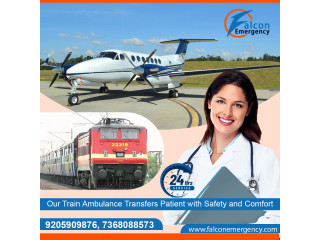 With Critical Care Unit Hire Falcon Train Ambulance Services in Varanasi at Low-Cost
