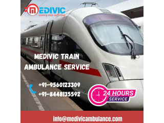 Select Medivic Train Ambulance Service in Varanasi with full medical support