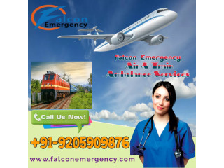 Take Falcon Emergency Train Ambulance Services in Patna with Superb Medical Facility