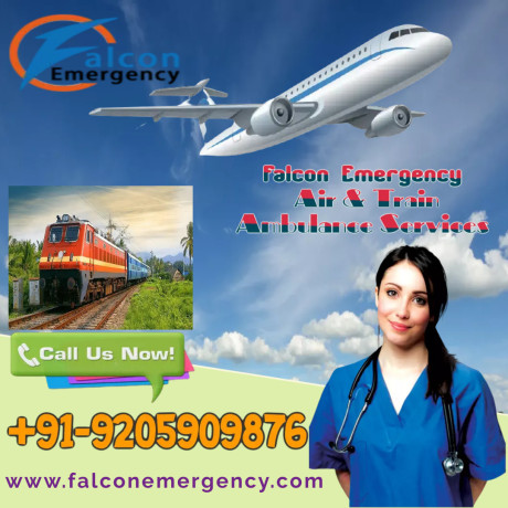 take-falcon-emergency-train-ambulance-services-in-patna-with-superb-medical-facility-big-0