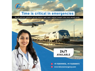 For a Modernized Medical System Pick Falcon Emergency Train Ambulance Services in Guwahati