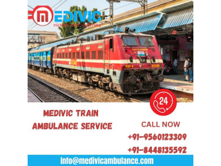 Avail Medivic Train Ambulance Service with advanced medical facilities in Patna