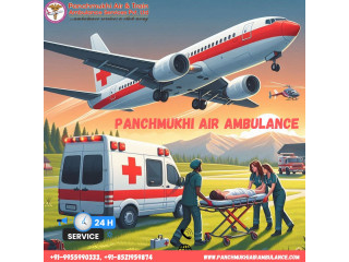 For Advanced Medical Care Hire Panchmukhi Air Ambulance Services in Gorakhpur