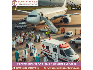 With Matchless Medical Cure Hire Panchmukhi Air Ambulance Services in Mumbai