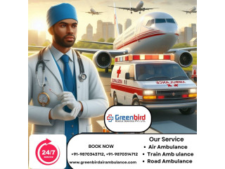 Hire Greenbird Air and Train Ambulance Services in Darbhanga with Advanced ICU Setup