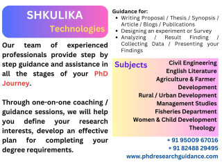 Dissertation & Thesis Writing Service, Guidance & Help - PhD