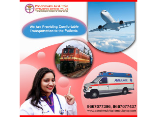 Hire Panchmukhi Air and Train Ambulance Services in Guwahati at very Nominal Fares