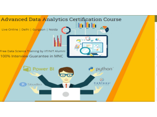 Certification with Job Oriented Course in Data Analytics Delhi, with Agentic AI Skills in 2026, by SLA Consultants India,