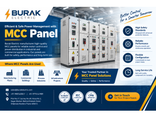 MCC Panel Supplier for Industries | Burak Electric
