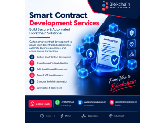 Smart Contract Development Services for Secure Blockchain Solutions